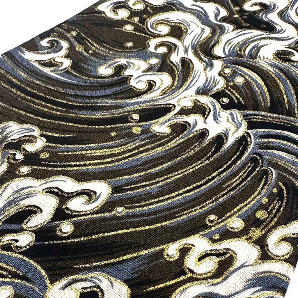 Close-up of a black waves shift stick cover