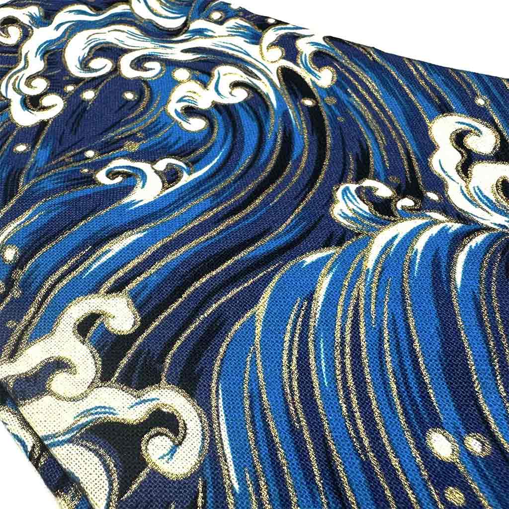 Close-up of a blue waves shift stick cover