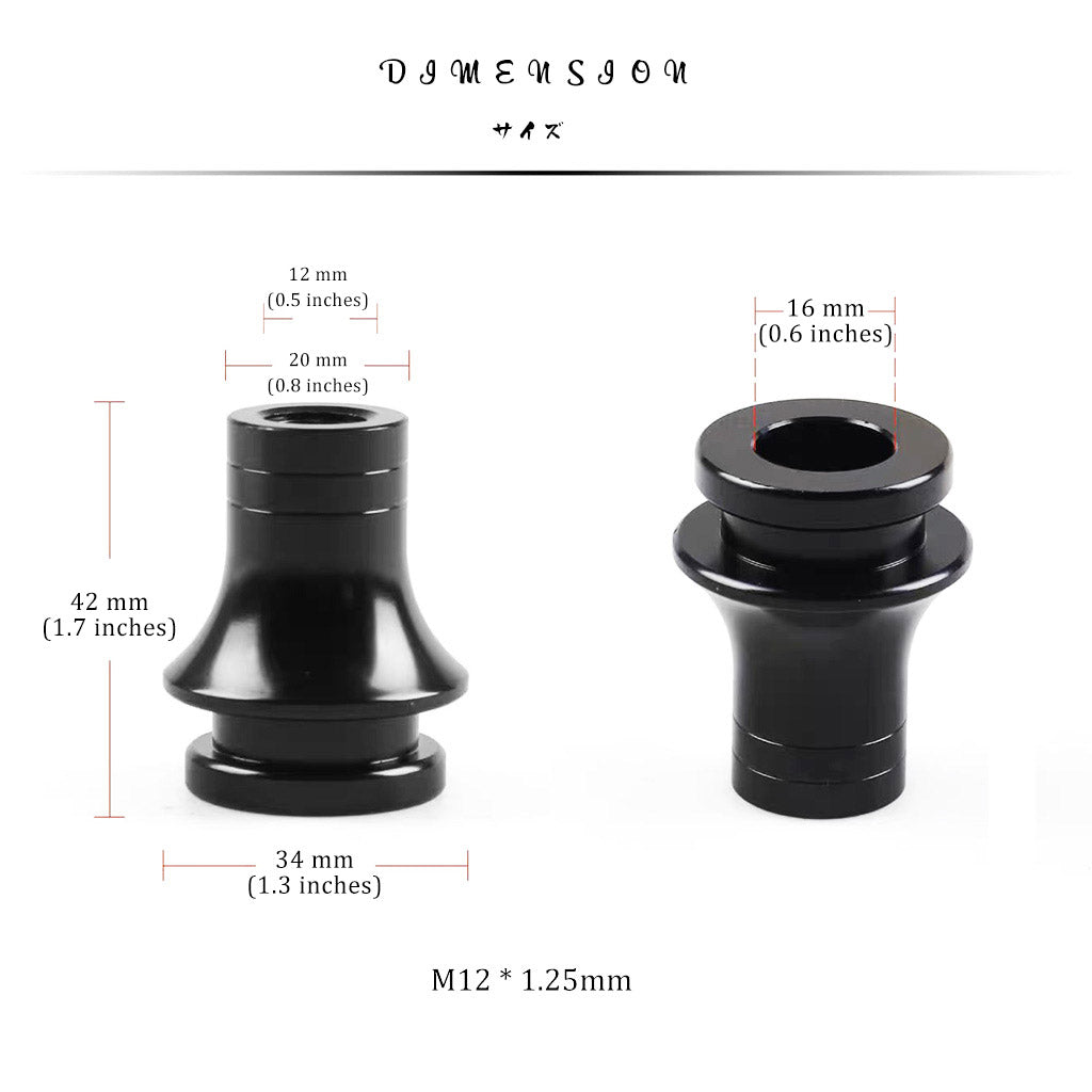 Dimension of the black boot retainer