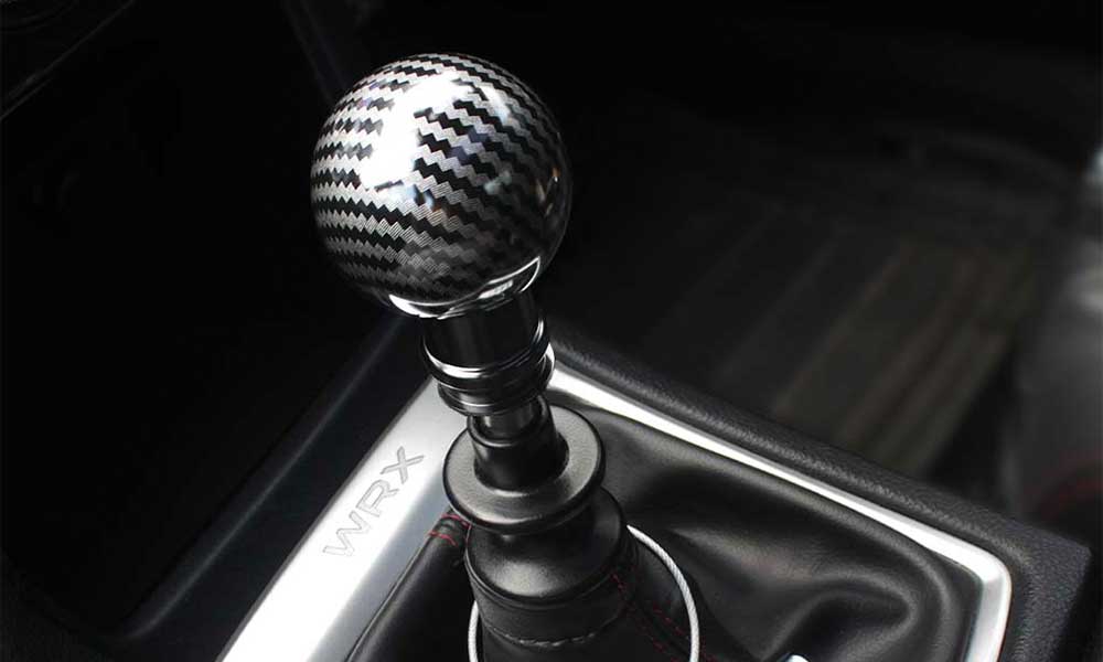 Aftermarket shift knob carbon fibre