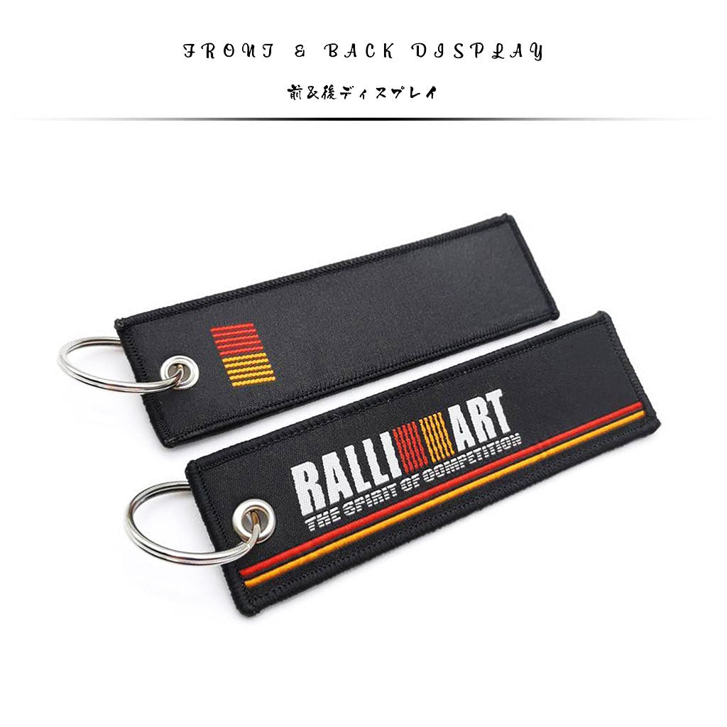 Front and back of the ralli-art lanyard