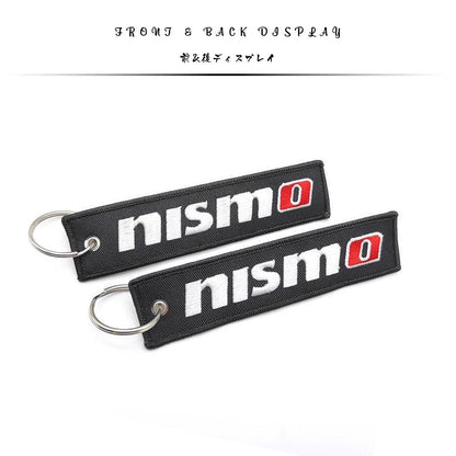 Front and back display of the nismo jet tag