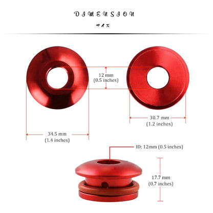 Dimension of the red boot retainer